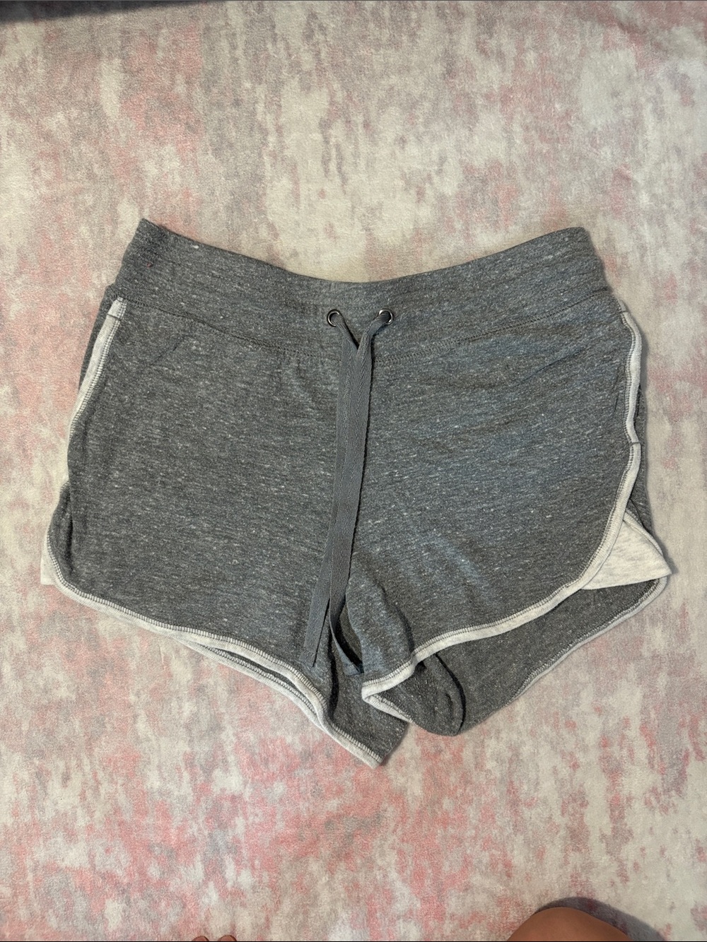 Athletic Works Gray Heather Shorts with White Trim